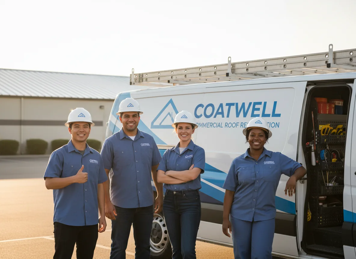 Commercial roof coating company in Mcfaddin, TX